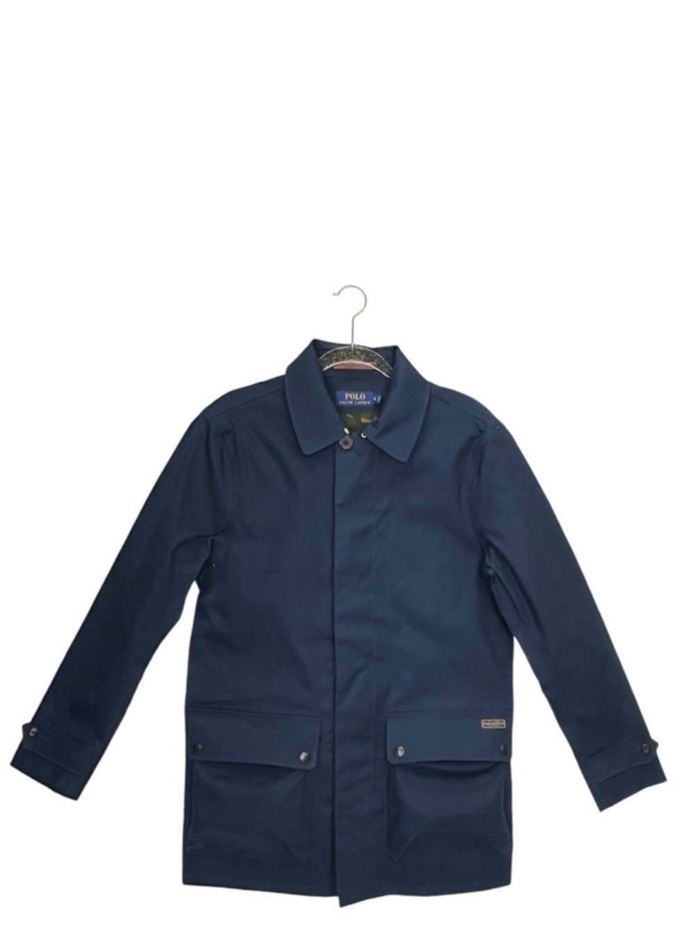 Polo Ralph Lauren Men’s Size Small Field Coat Navy Blue Cammo Nautical New NWT